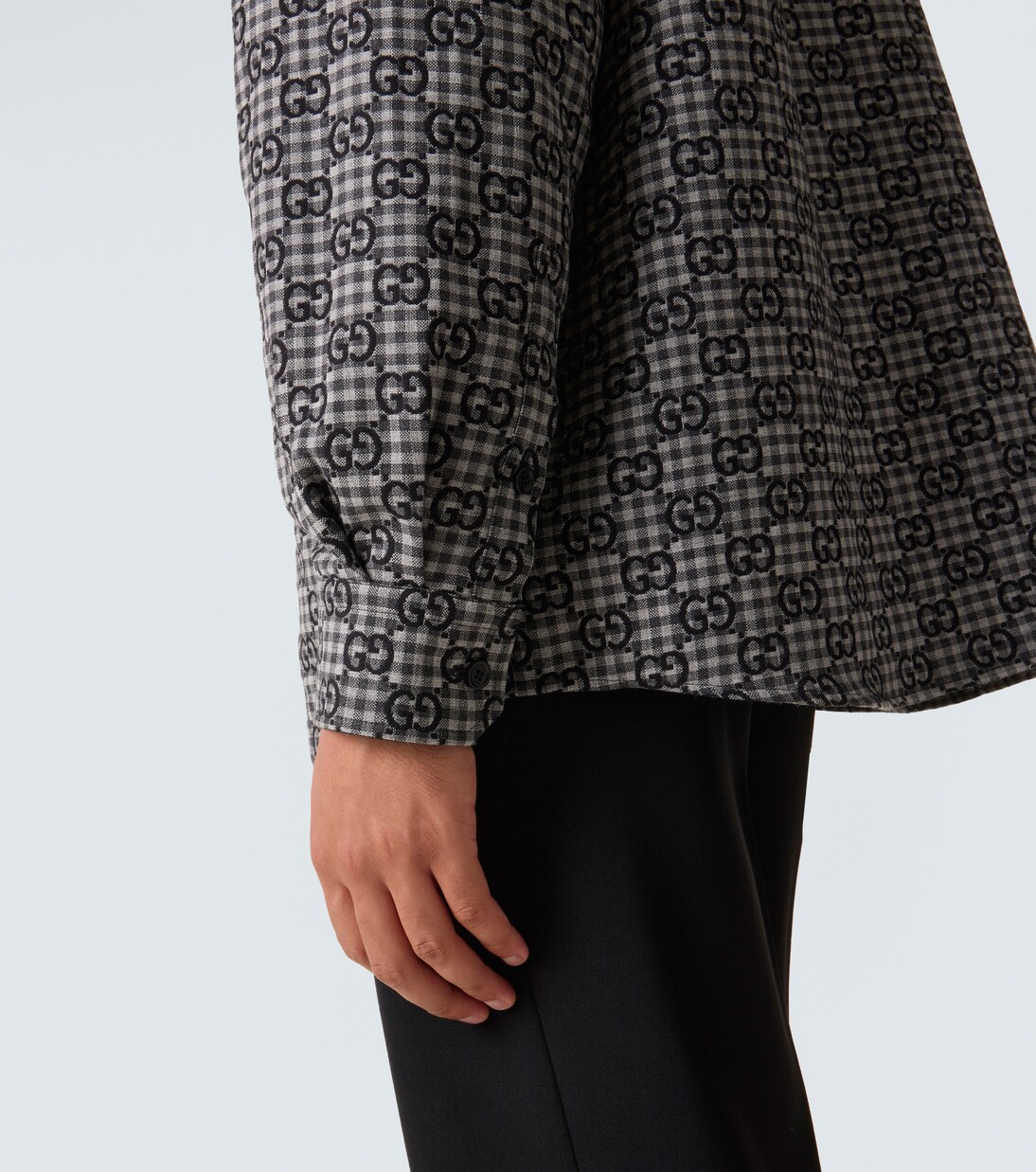 Hemd GG aus Wolle und Baumwolle | Gucci