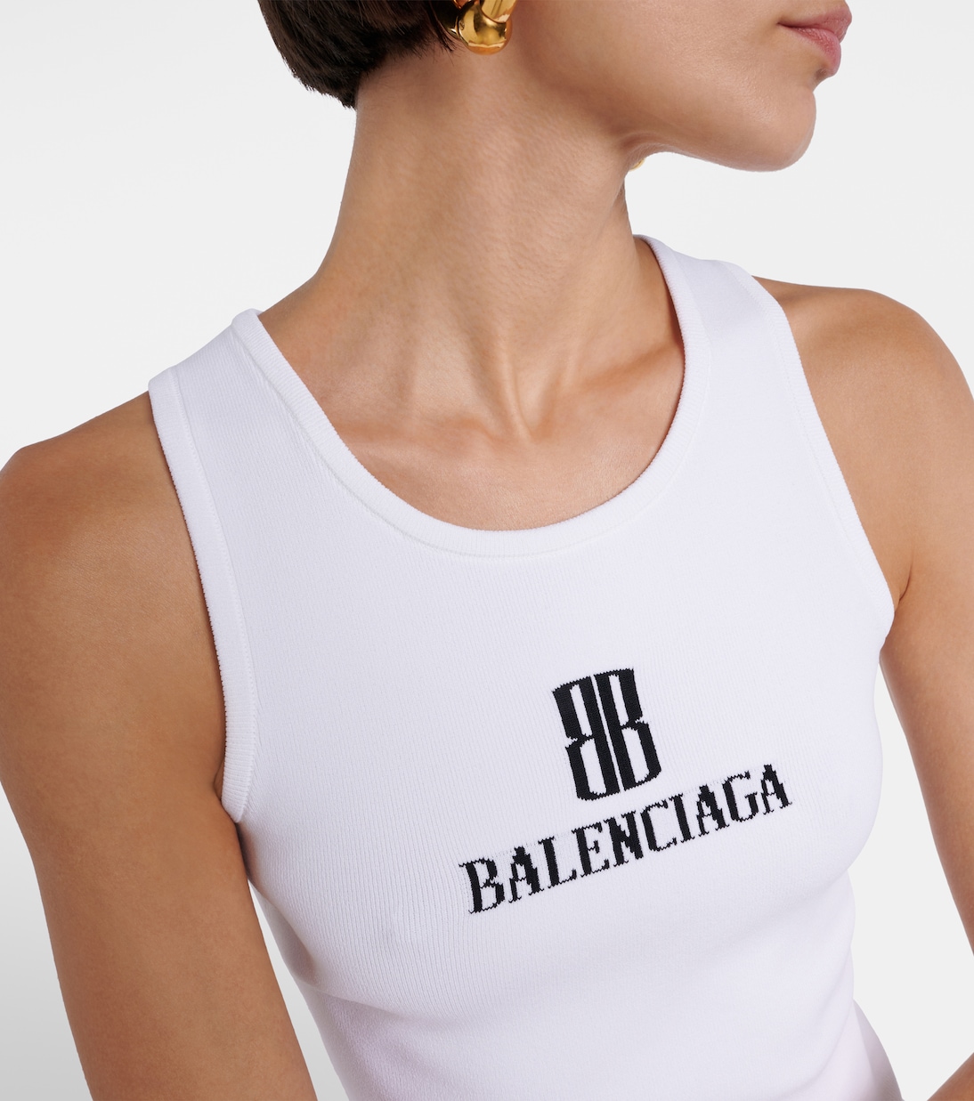 Nano BB knitted tank top | Balenciaga
