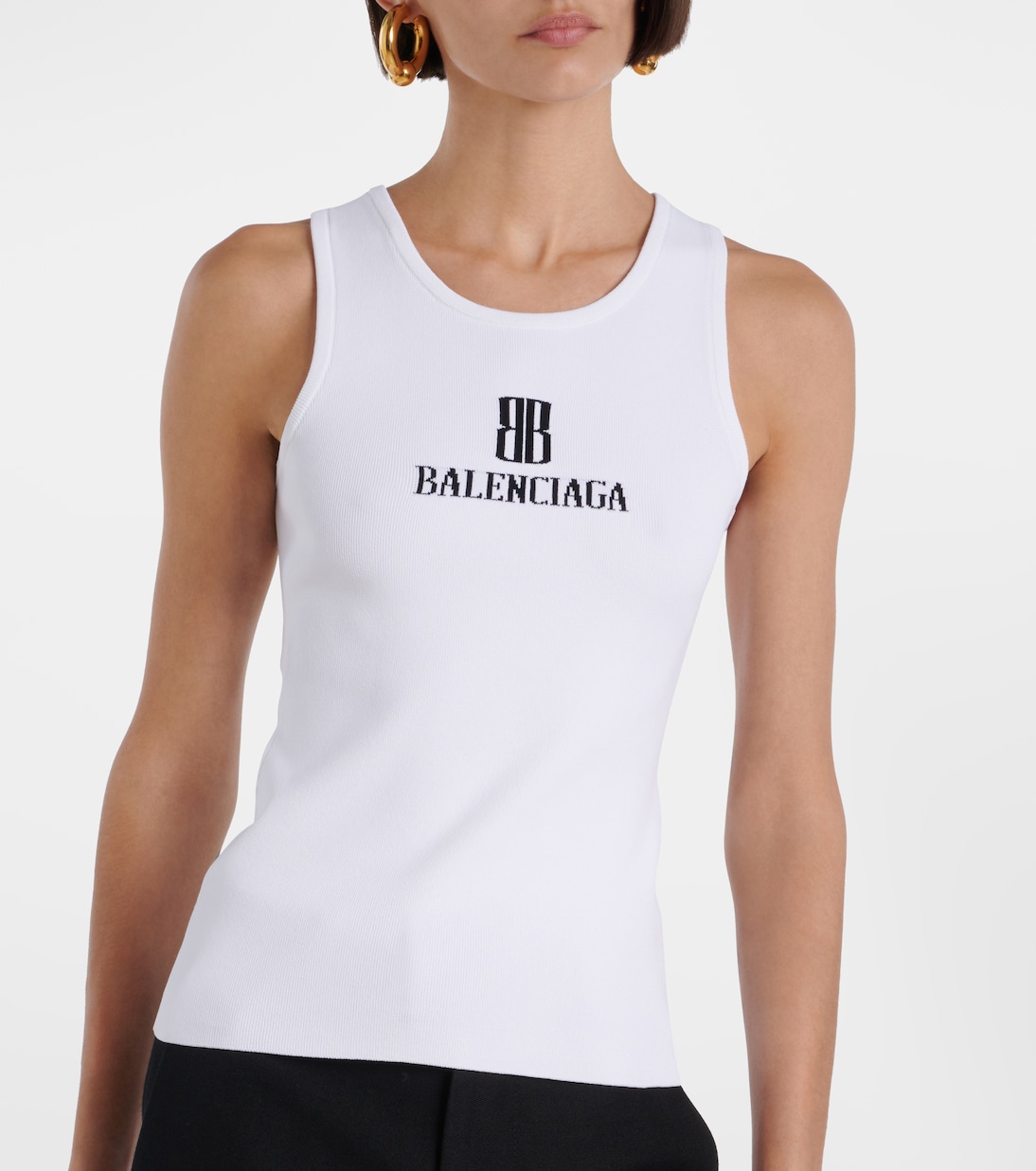Nano BB knitted tank top | Balenciaga