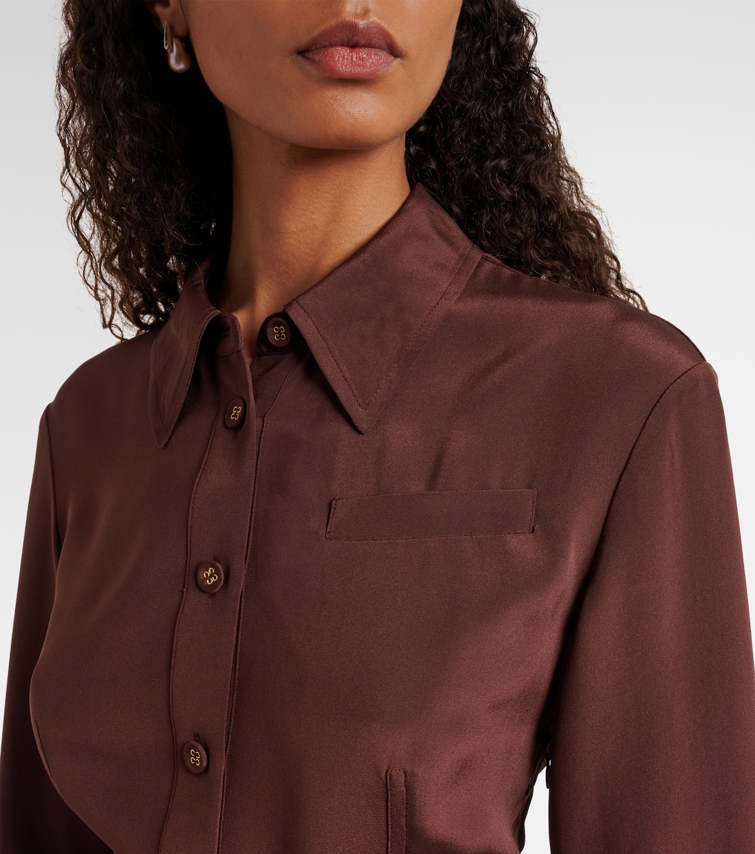 Hemdblusenkleid aus Seide | Roland Mouret