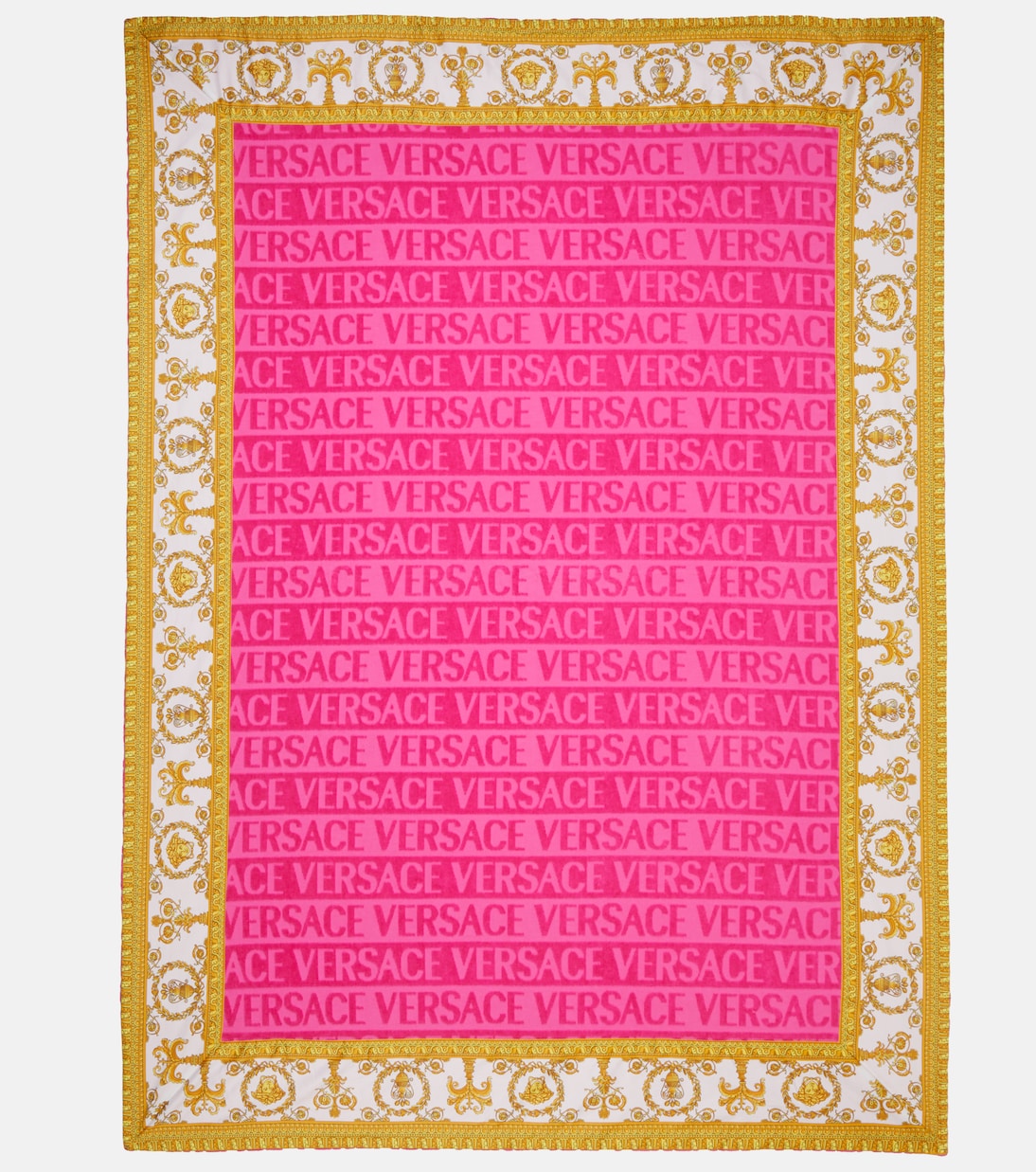 Versace Allover cotton terry beach towel | Versace Home