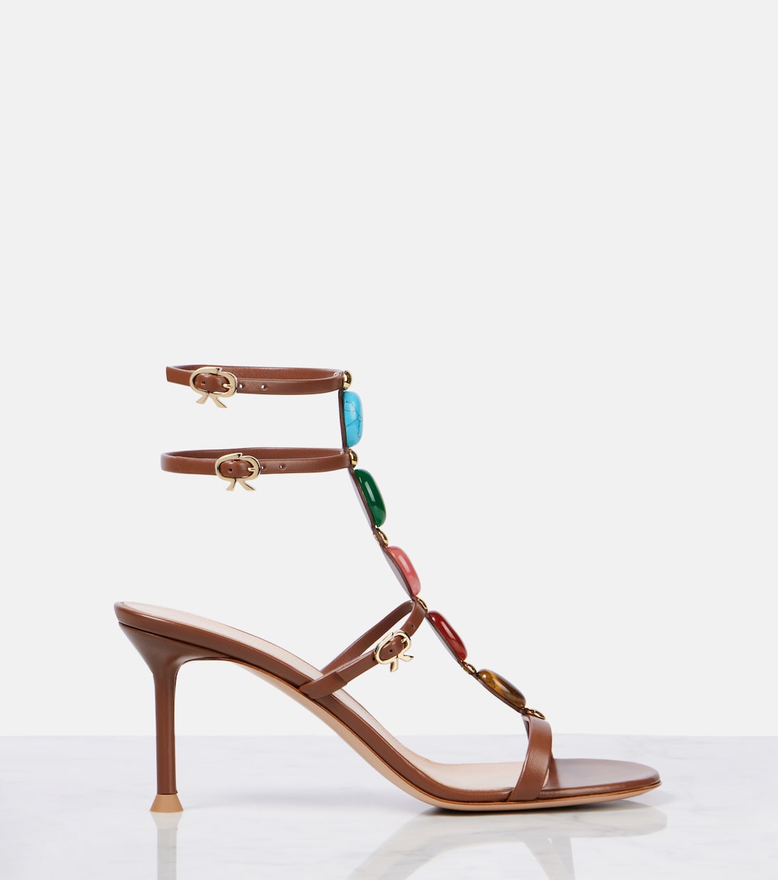 Shanti 70 embellished leather sandals | Gianvito Rossi