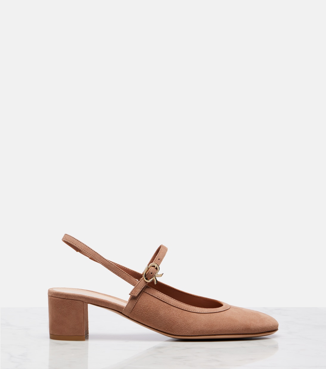 45 suede slingback pumps | Gianvito Rossi
