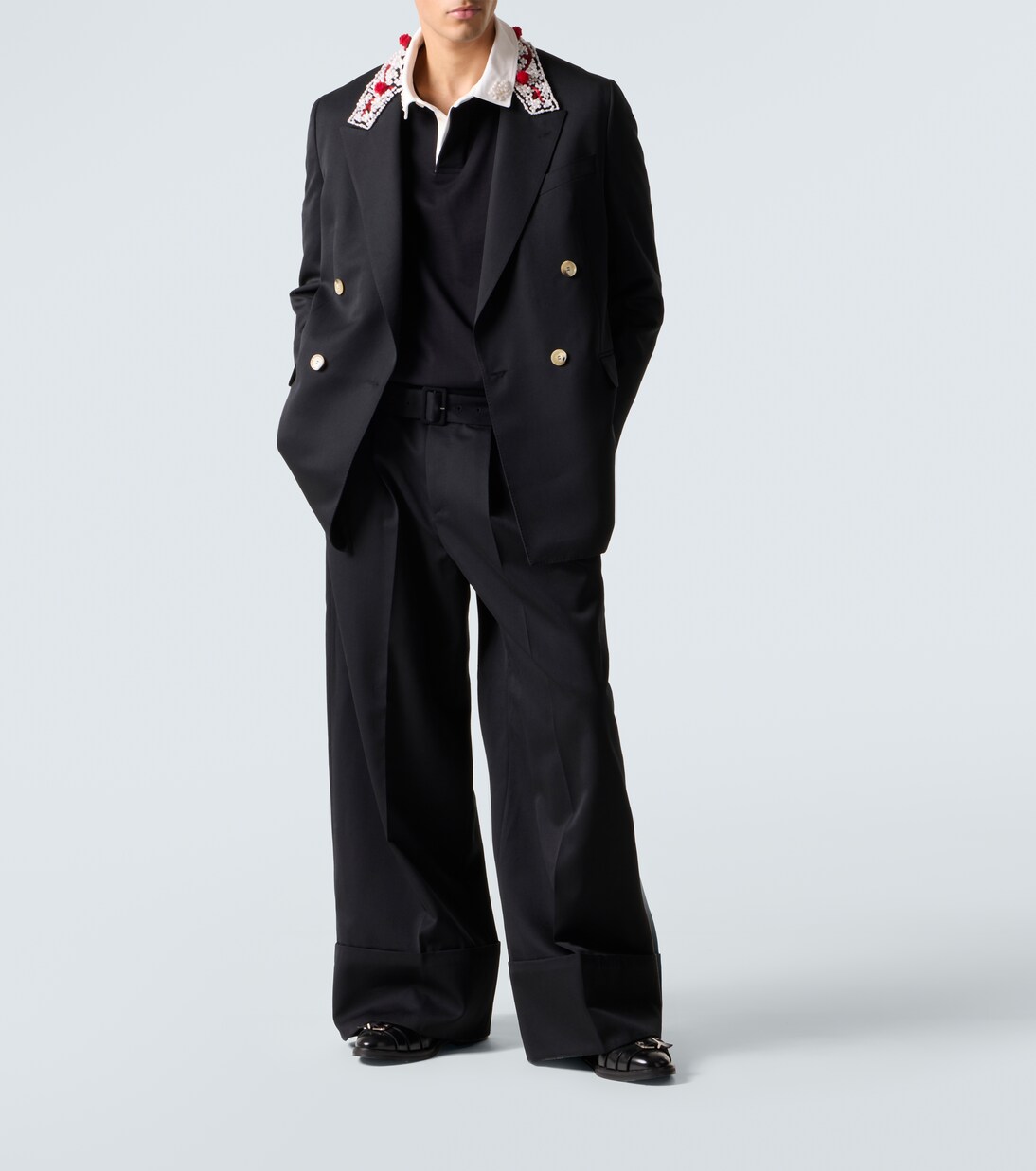 Belted high-rise wide-leg pants | Simone Rocha