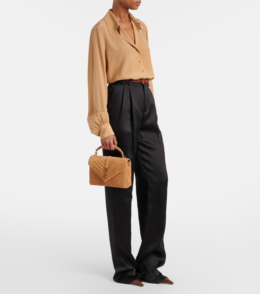 Schultertasche Collège Medium aus Leder | Saint Laurent