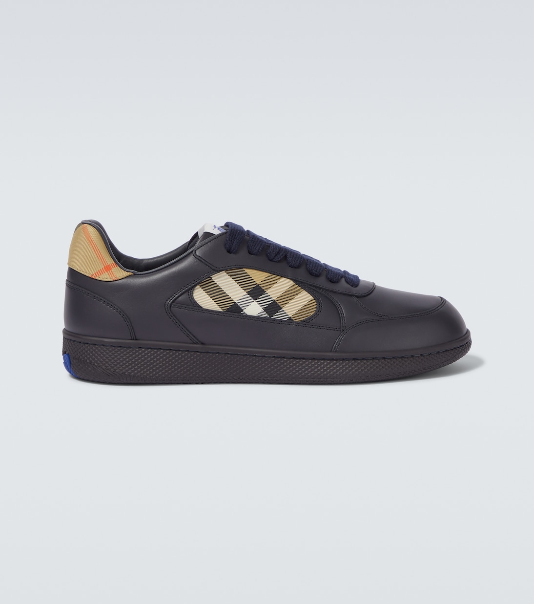 Terrace Burberry Check leather sneakers | Burberry