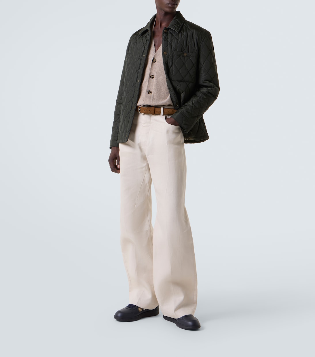 Terrace Burberry Check leather sneakers | Burberry