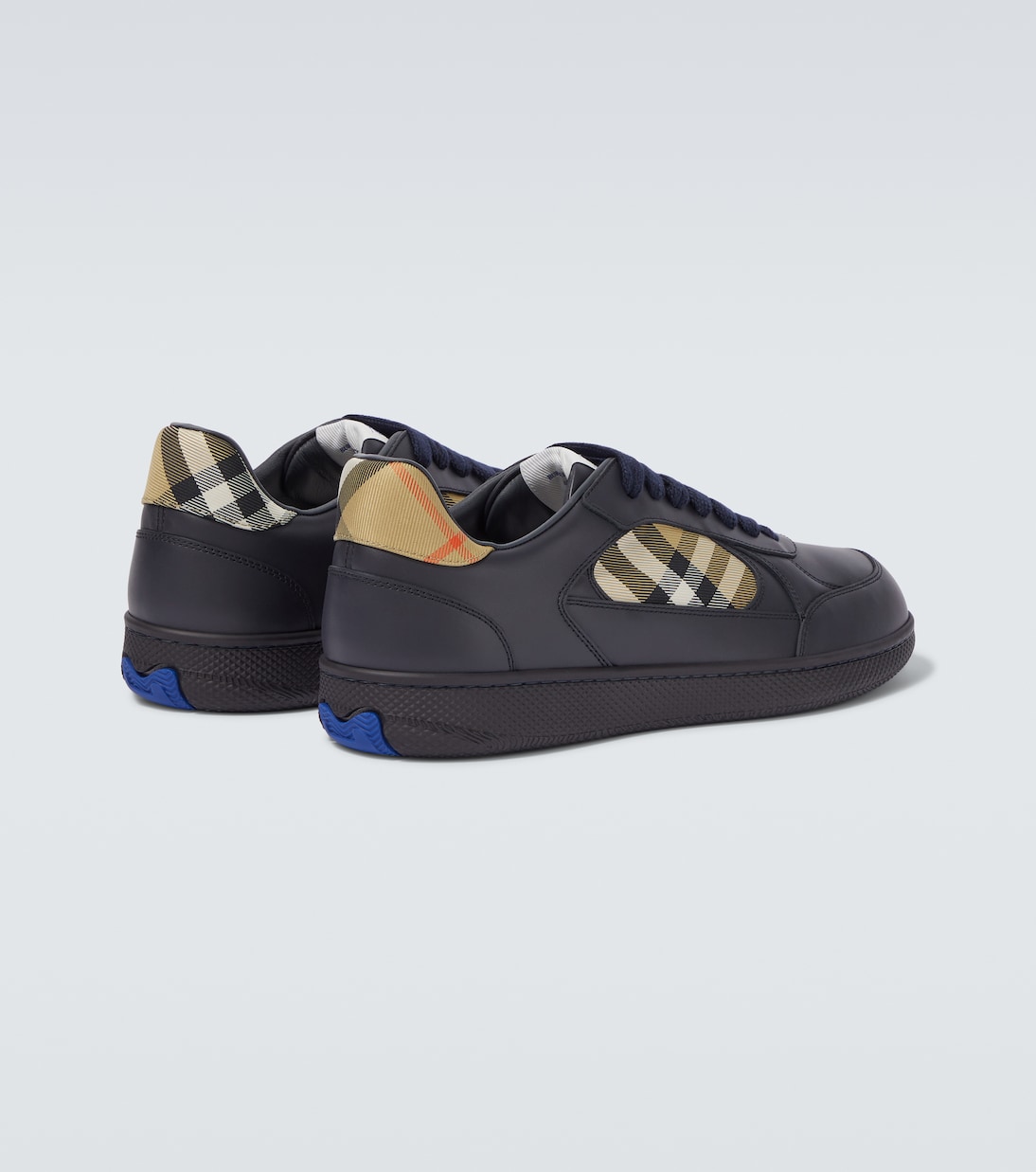 Terrace Burberry Check leather sneakers | Burberry