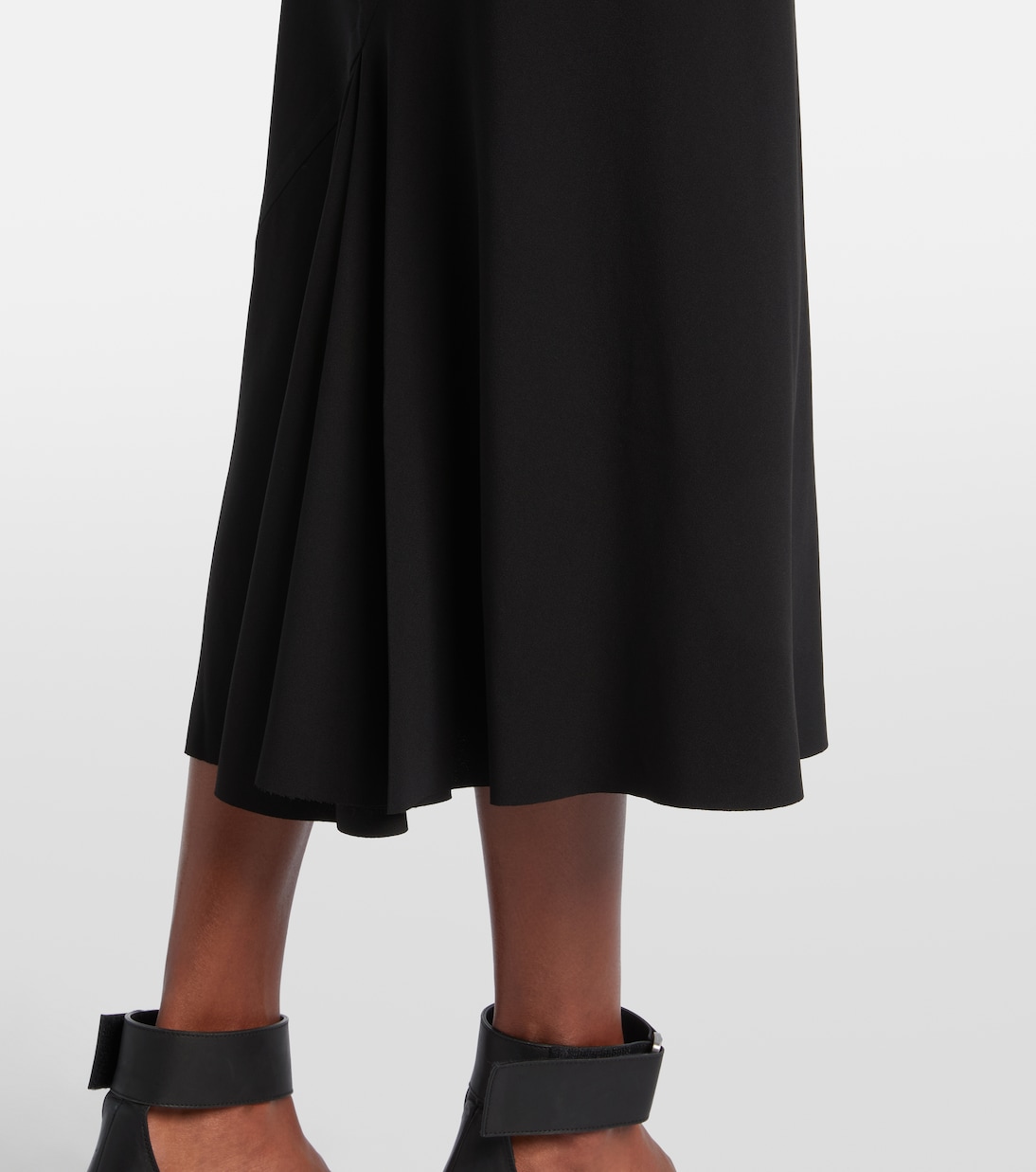 Midirock aus Charmeuse | Rick Owens