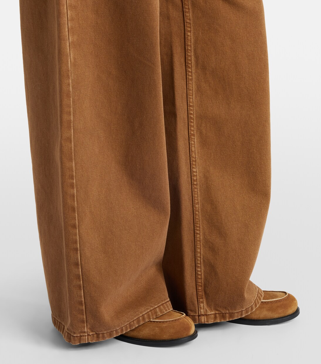 Cotton twill wide-leg pants | Ami Paris