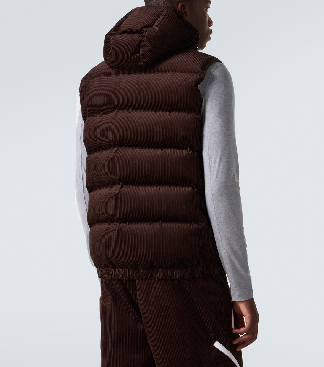 Cotton corduroy down ski vest | Brunello Cucinelli