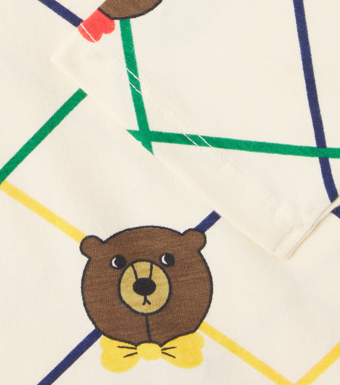 Bear Check cotton-blend jersey T-shirt | Mini Rodini