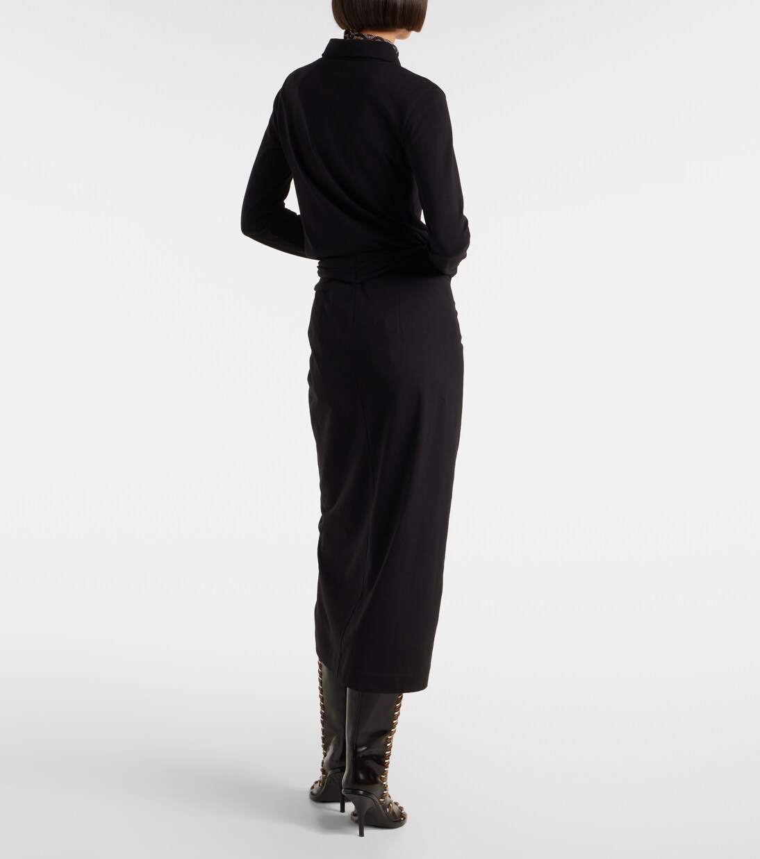 Jupe midi en coton | Dries Van Noten