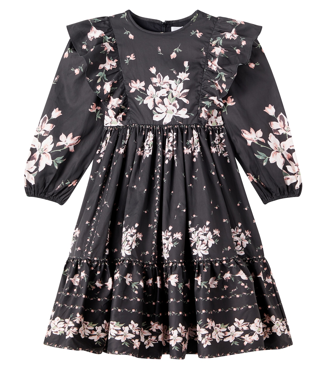 Floral ruffled cotton dress | Petite Amalie  