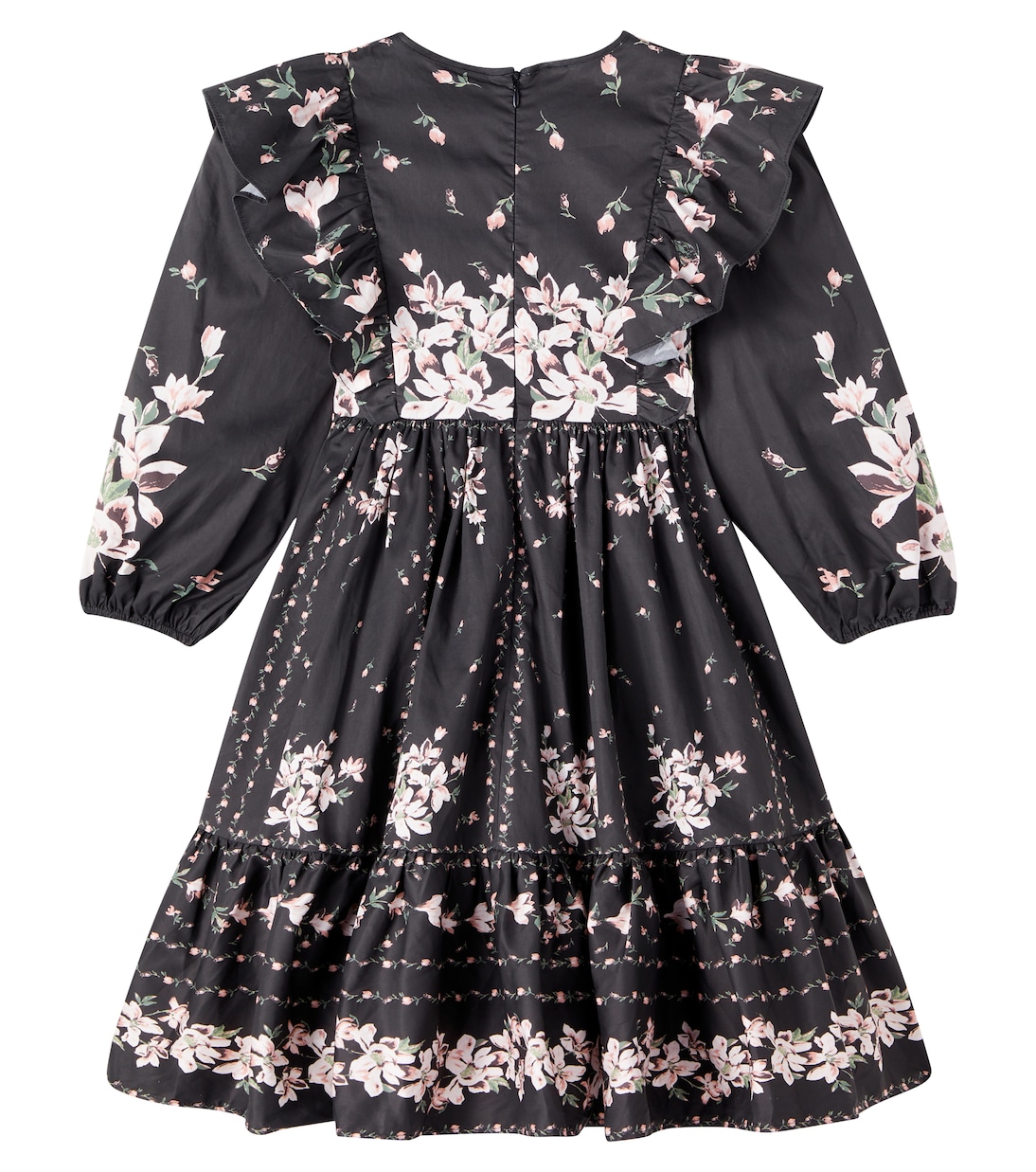 Floral ruffled cotton dress | Petite Amalie  