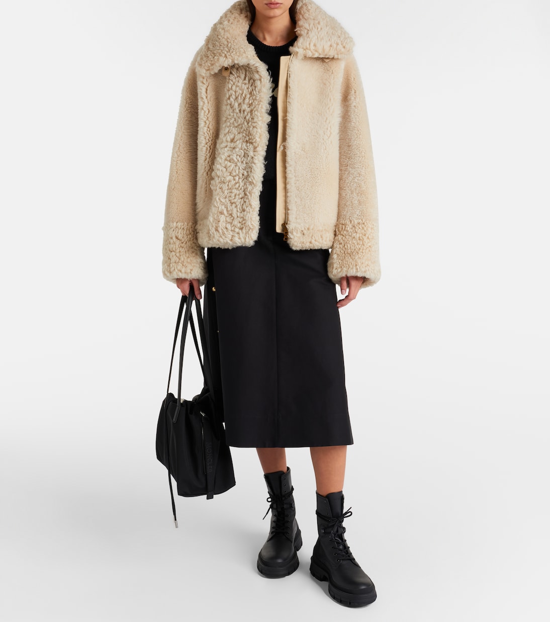 Daunenjacke Gobain aus Shearling | Moncler