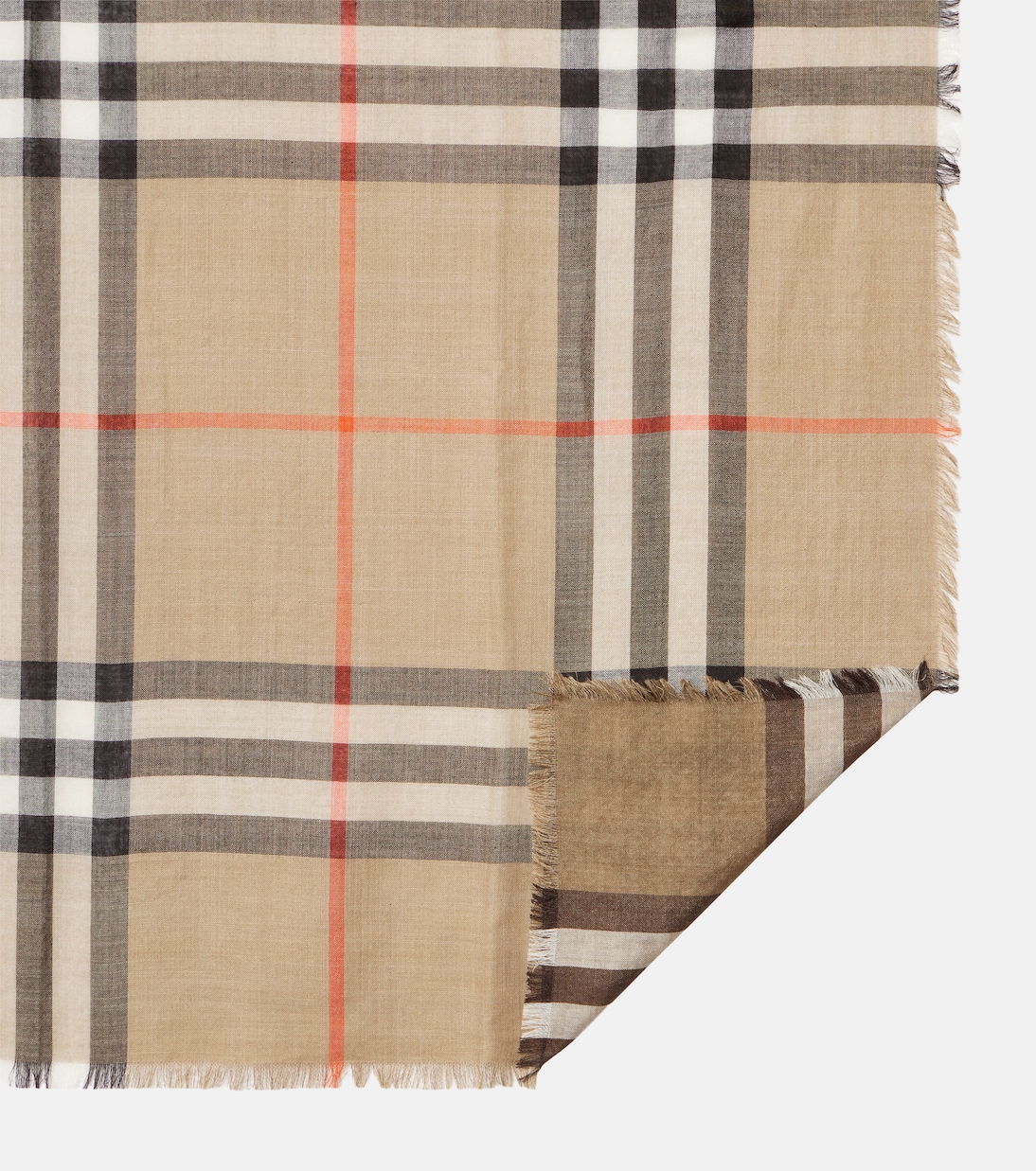 Burberry Check wool and silk scarf  | Burberry