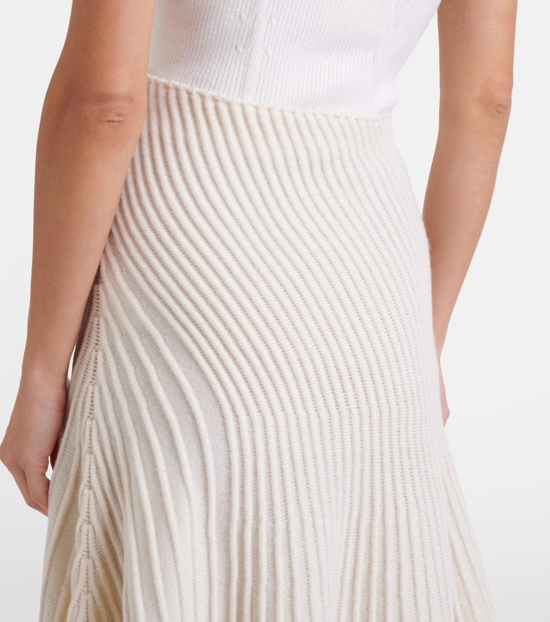 Wool and cashmere midi skirt | Alaïa