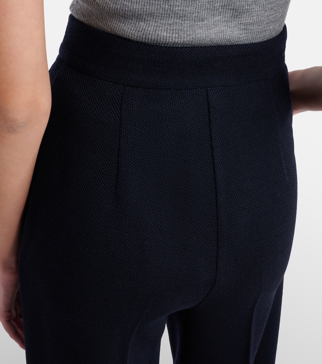 Weite Hose Attinia aus Schurwoll-Piqué | Max Mara