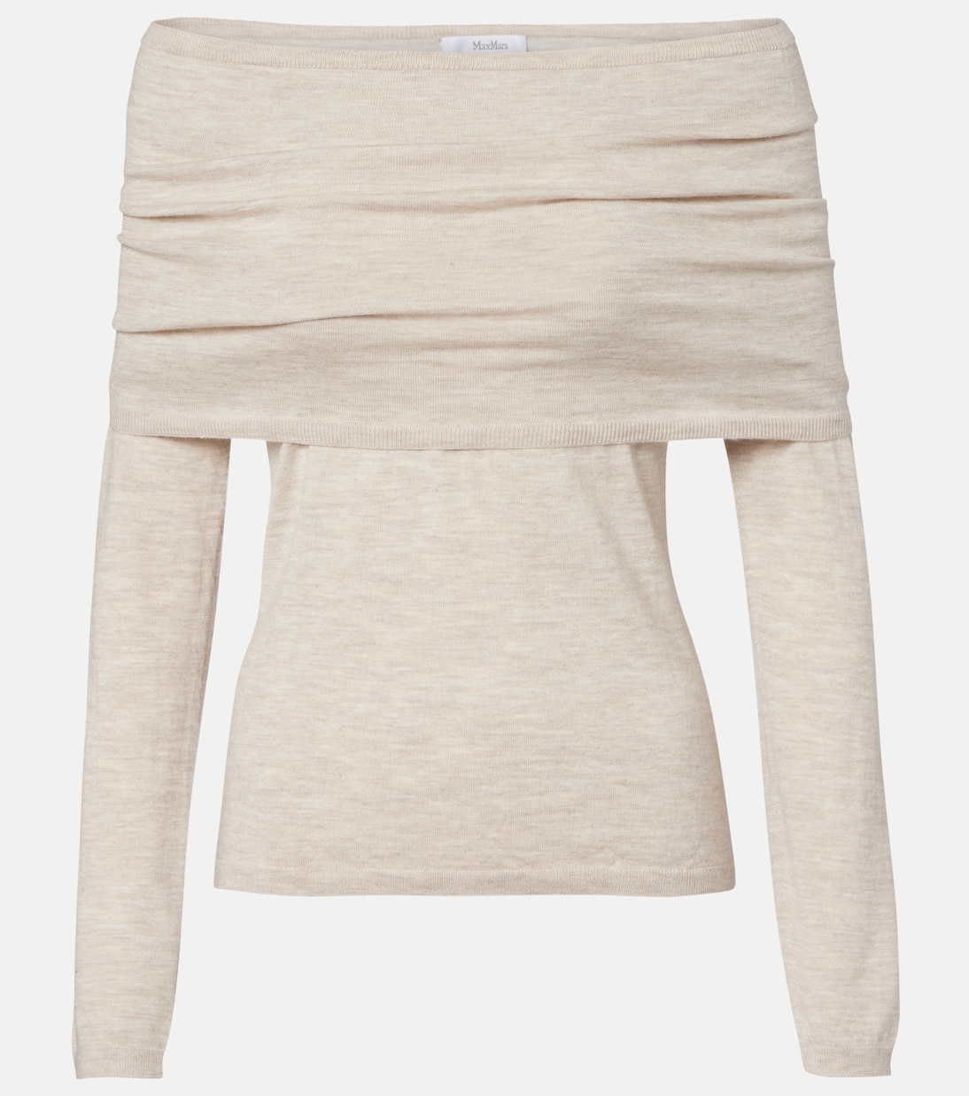 Faretra off-shoulder cashmere sweater | Max Mara