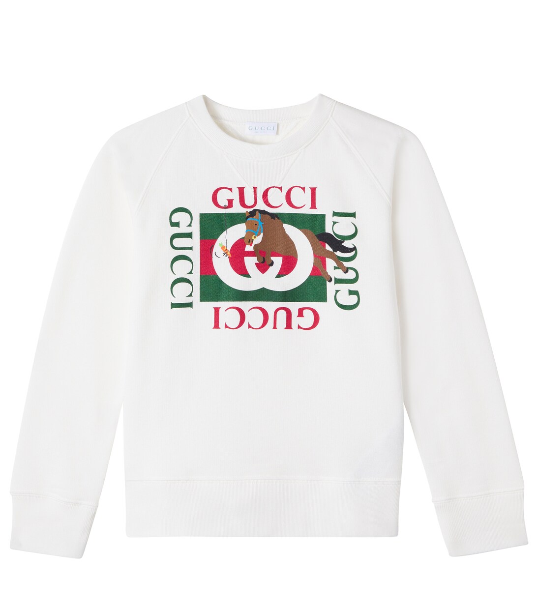 x Euan Roberts cotton fleece sweatshirt | Gucci Kids