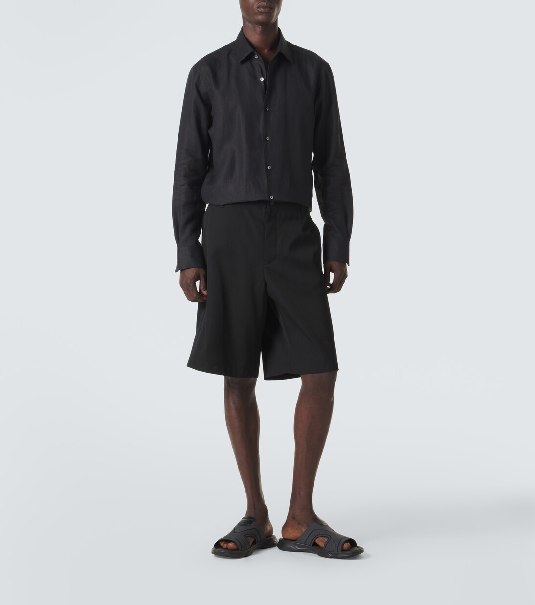 Shadow leather-trimmed slides | Berluti