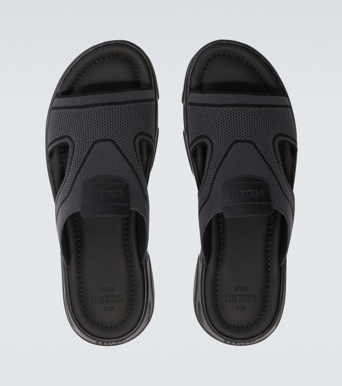 Shadow leather-trimmed slides | Berluti