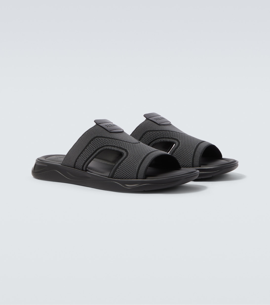 Shadow leather-trimmed slides | Berluti