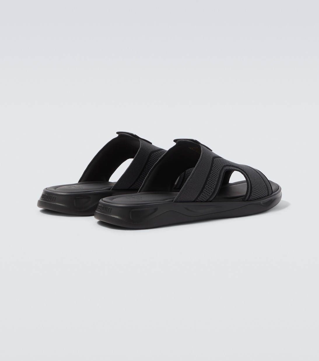 Shadow leather-trimmed slides | Berluti