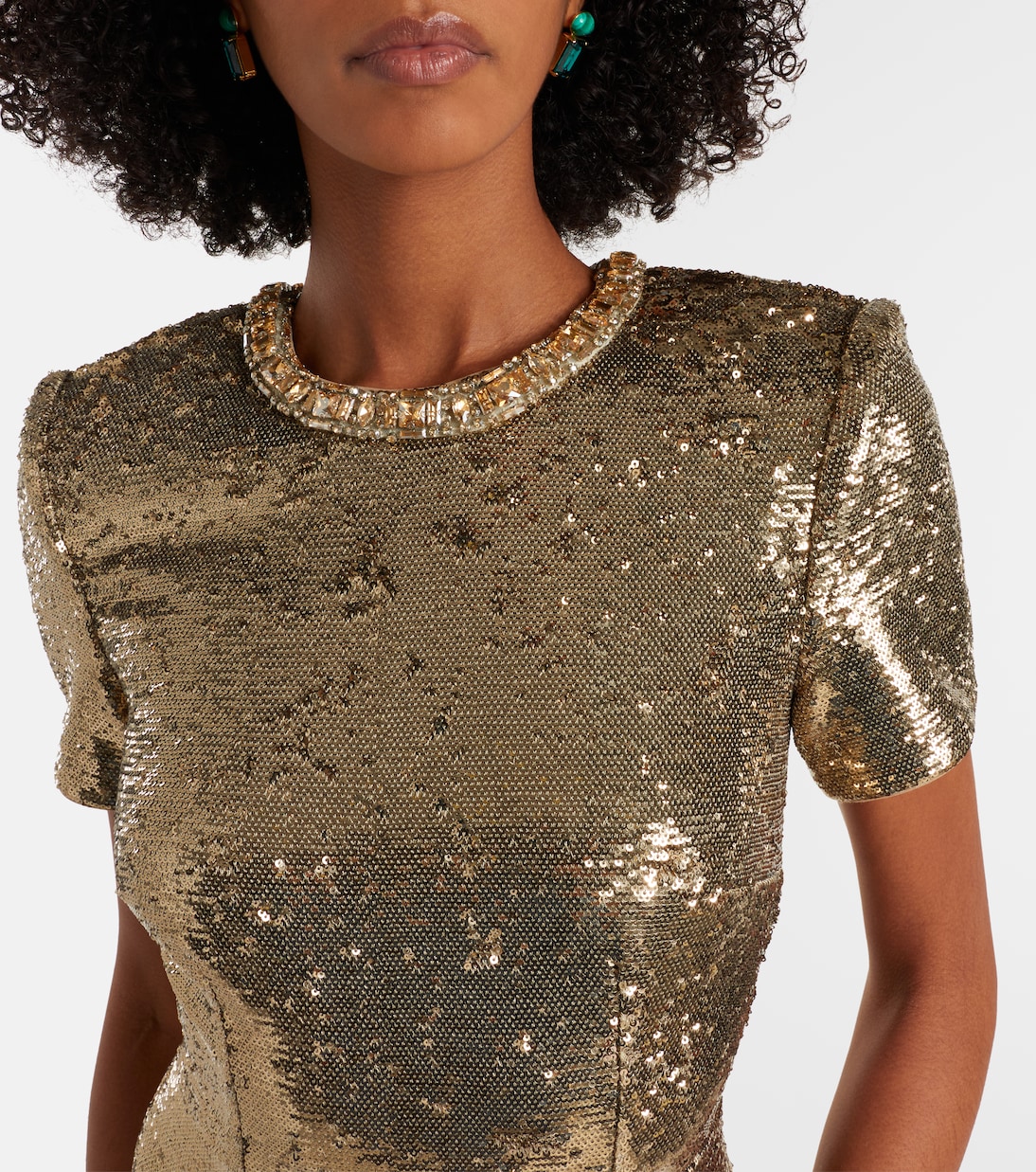 Robe mit Pailletten und Kristallen | Roland Mouret