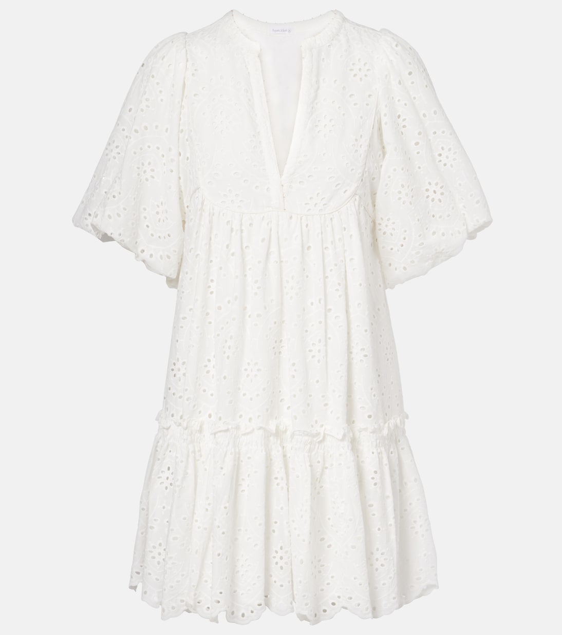 Robe Cruz en coton à broderies anglaise | Poupette St Barth