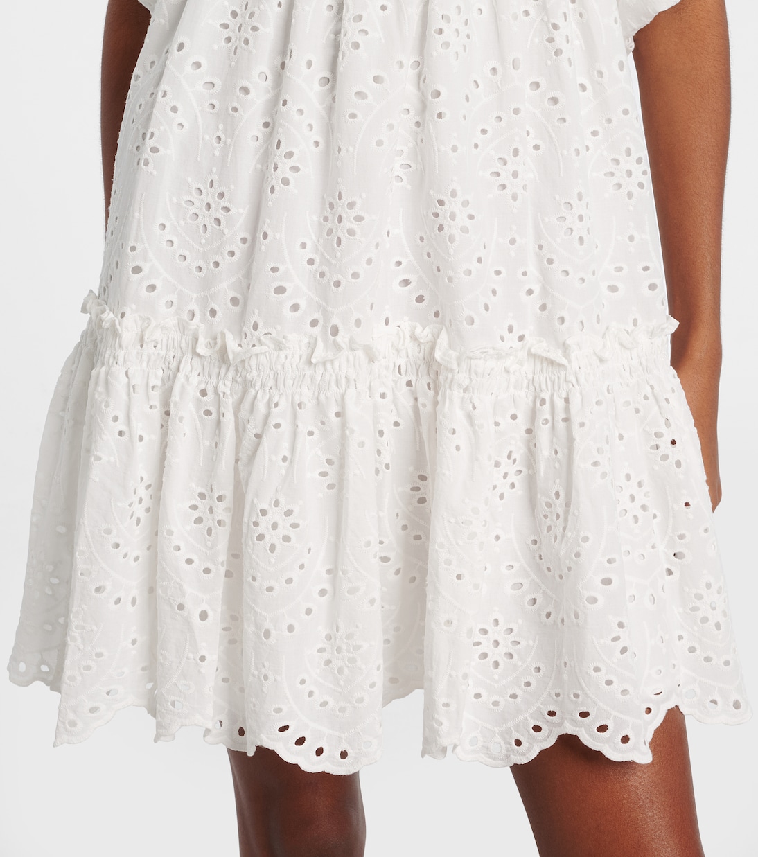 Robe Cruz en coton à broderies anglaise | Poupette St Barth