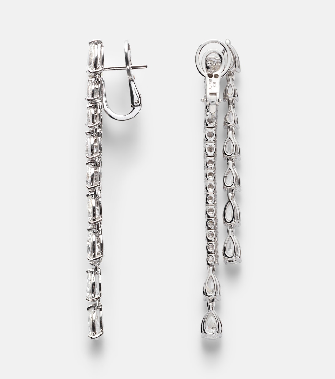 Classics Twist 18kt white gold earrings with diamonds | Bucherer Fine Jewellery