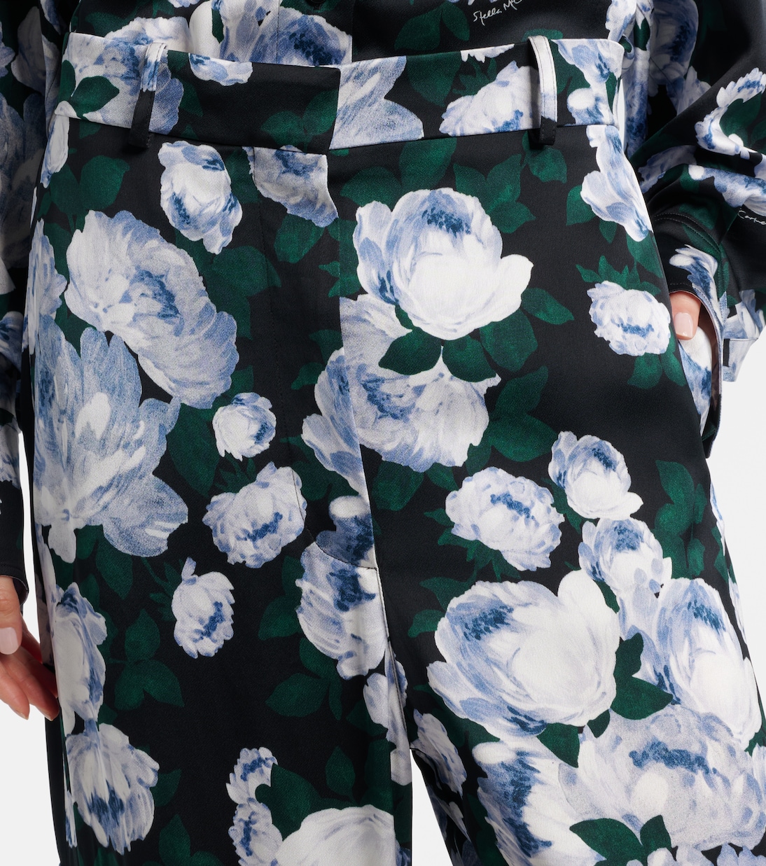 Printed satin pajama pants | Stella McCartney