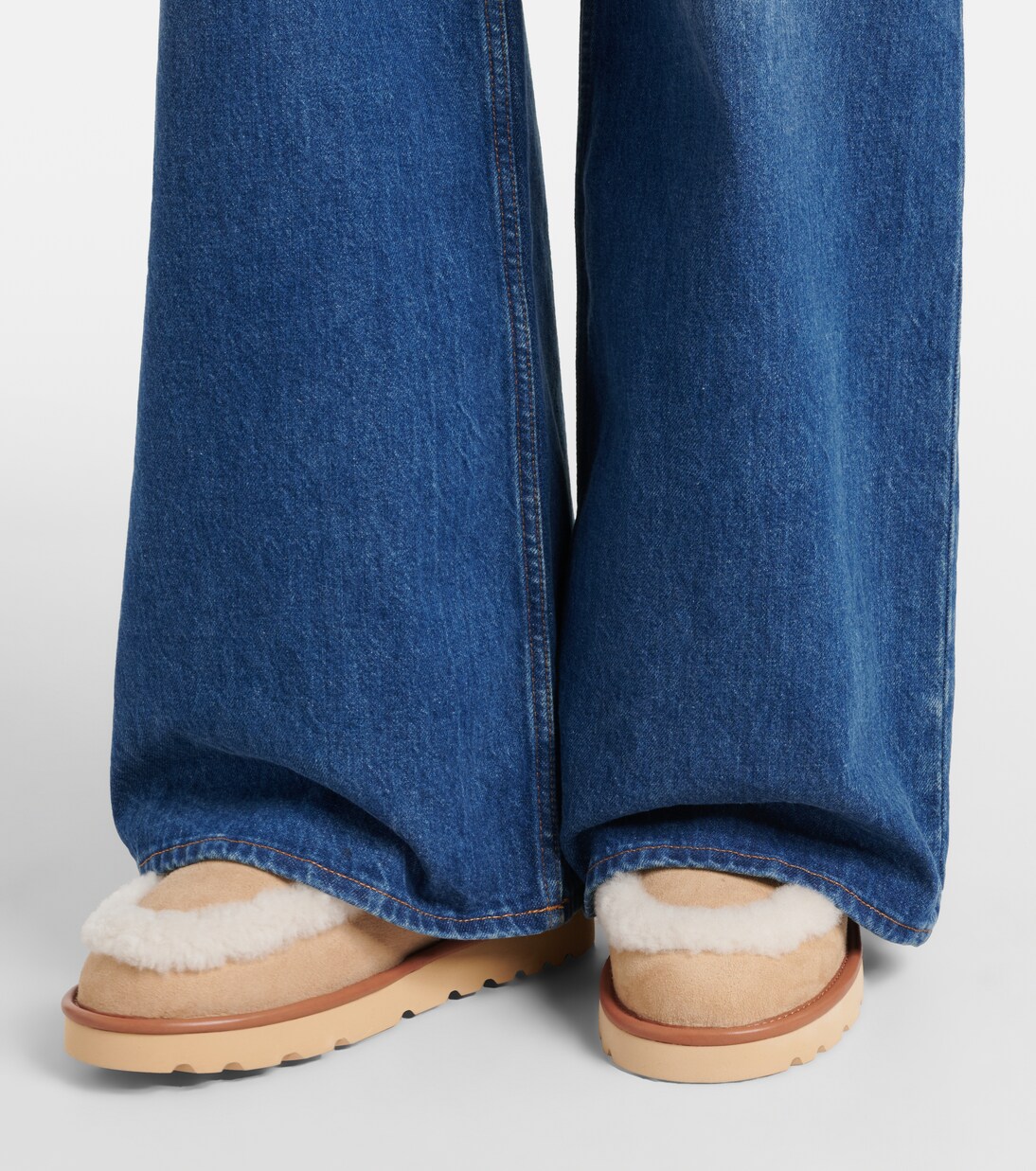 Dolcie shearling-trimmed ankle boots | Chloé