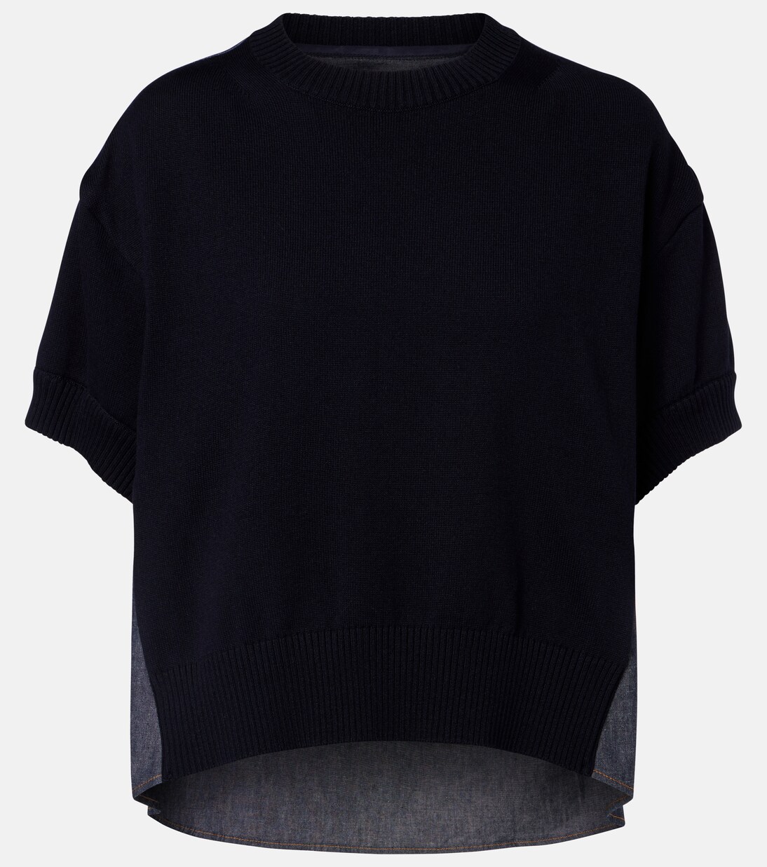 Cotton-blend top | Sacai