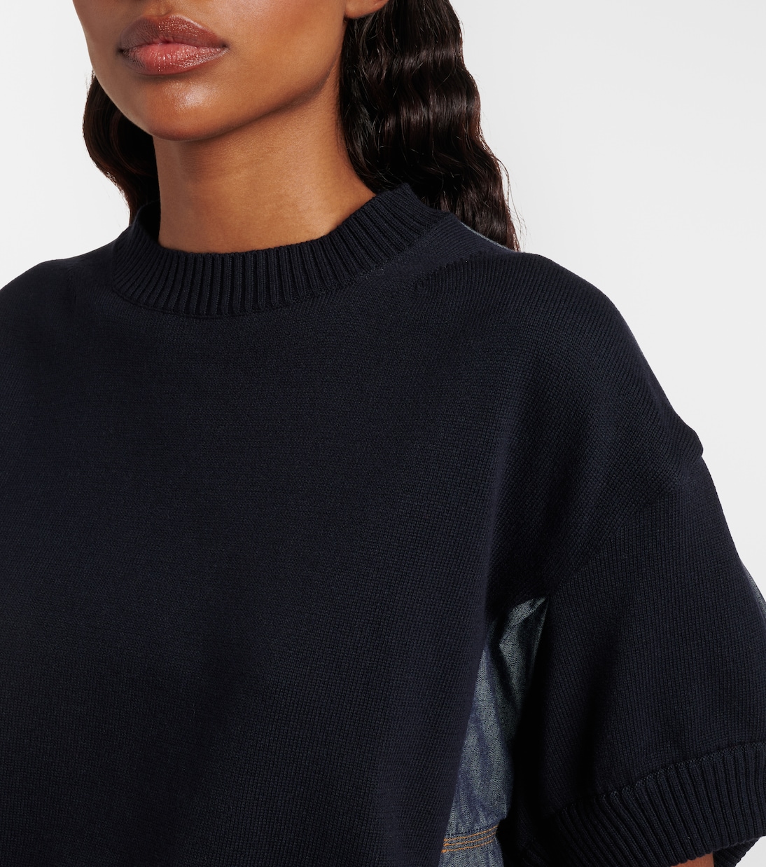 Cotton-blend top | Sacai