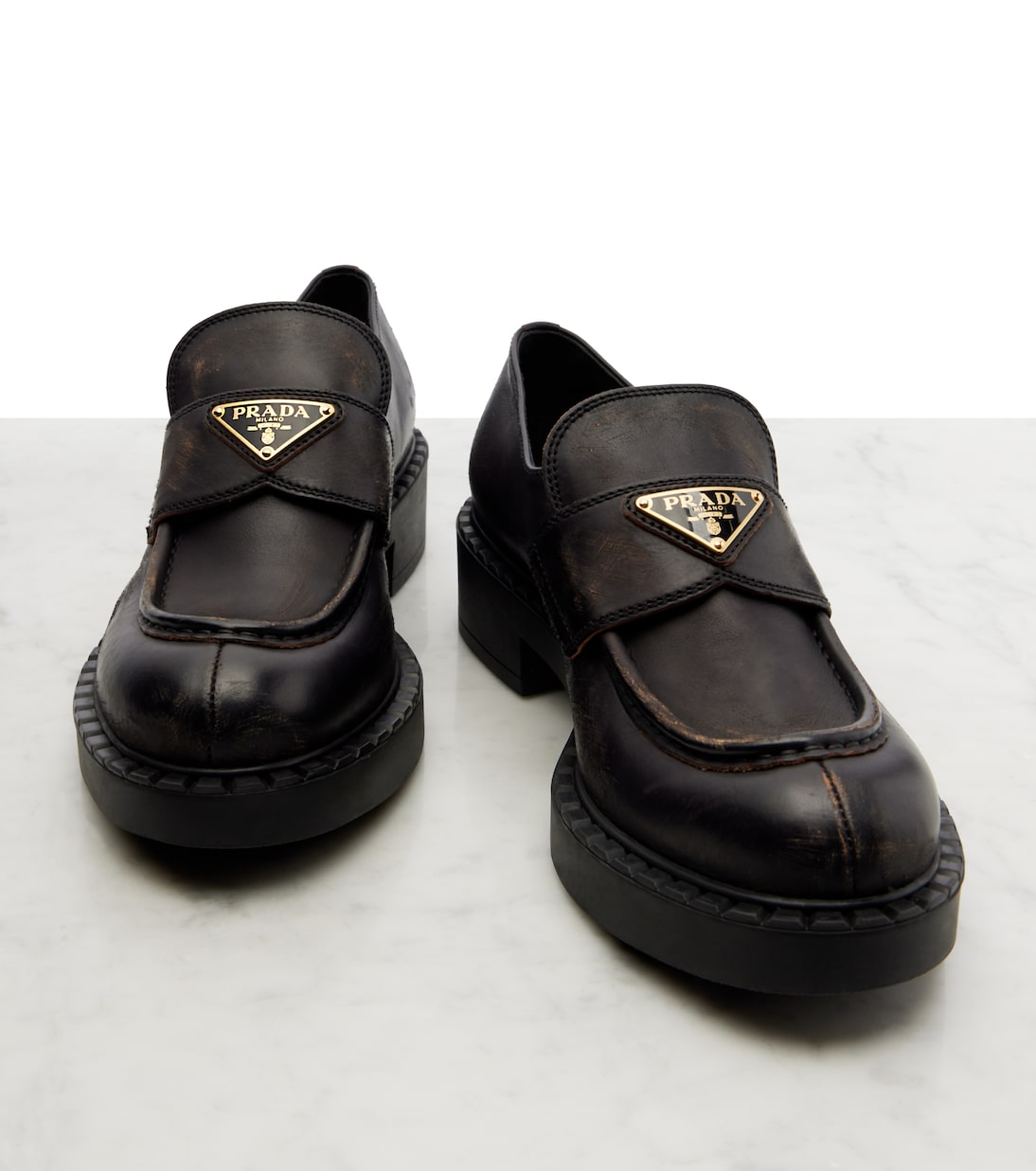 Loafers aus Leder | Prada