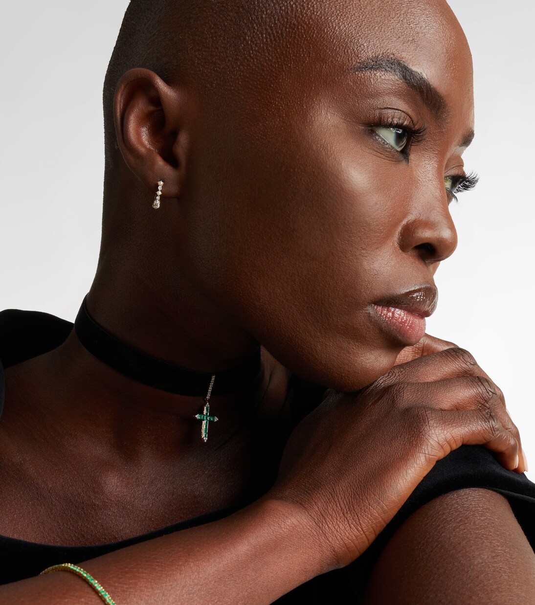 Boucles d’oreilles en or 14 ct (585/1000) avec diamants et perles | Mateo