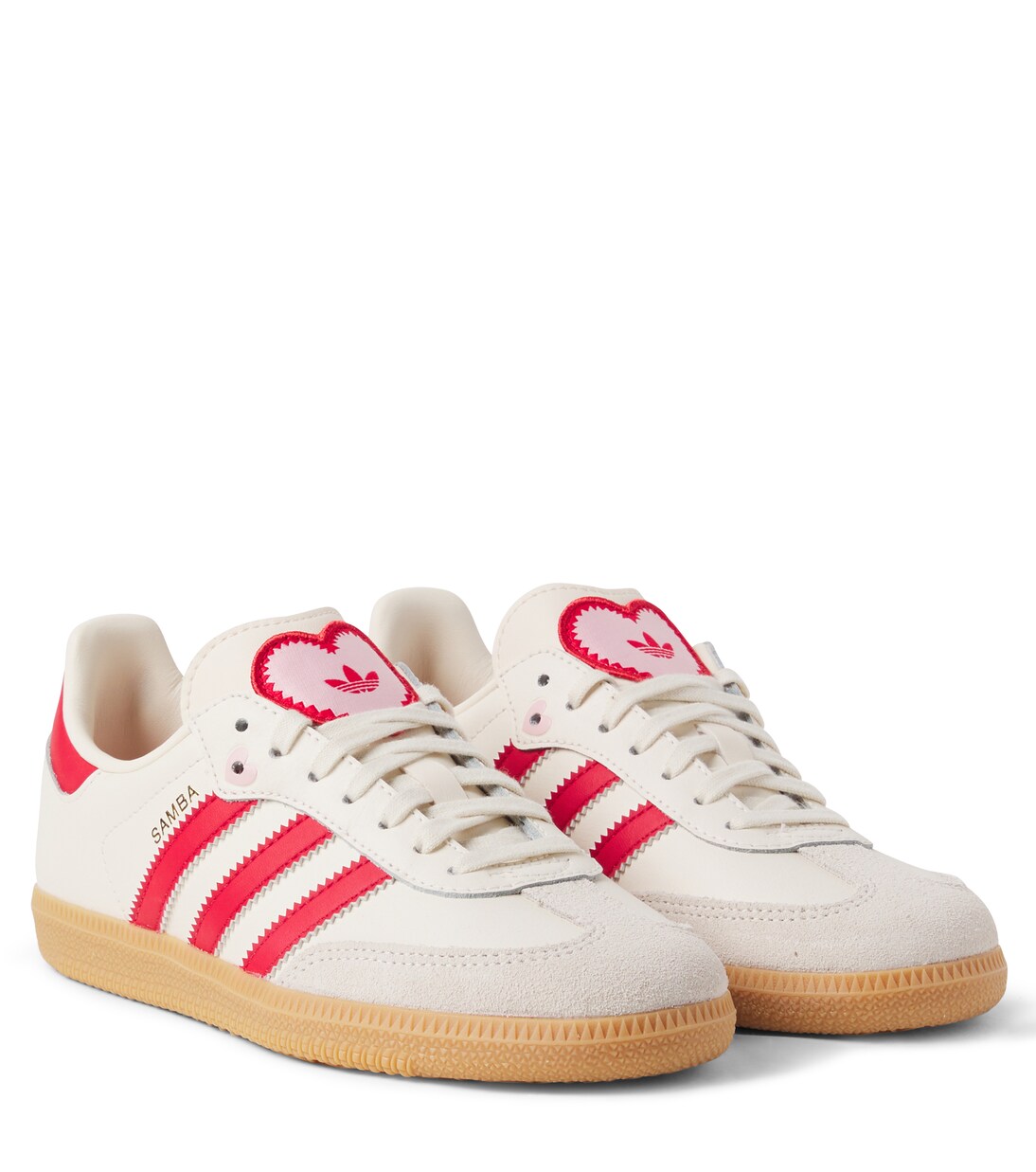 Samba OG suede-trimmed leather sneakers | Adidas Originals Kids