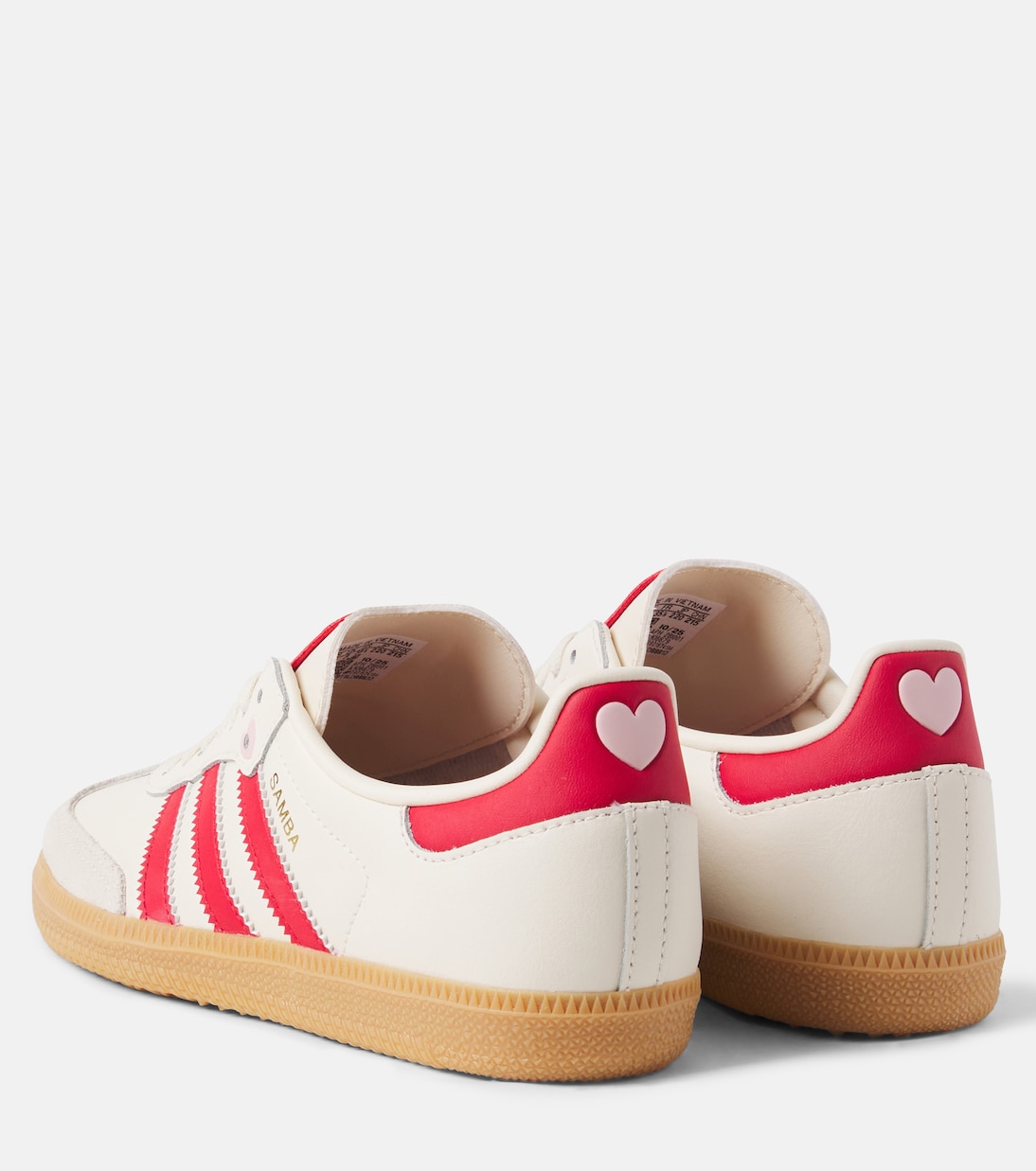 Samba OG suede-trimmed leather sneakers | Adidas Originals Kids