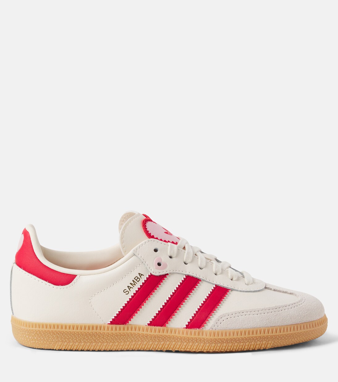 Samba OG suede-trimmed leather sneakers | Adidas Originals Kids