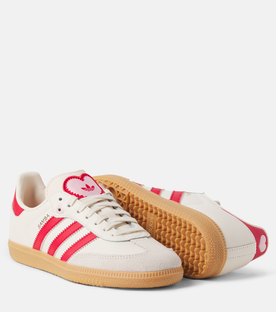 Samba OG suede-trimmed leather sneakers | Adidas Originals Kids