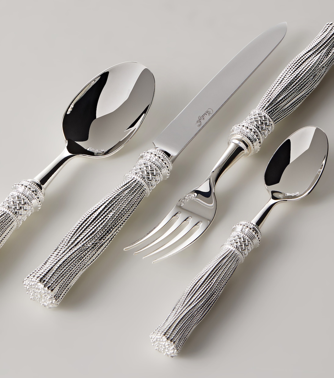 Pompon silver-plated cutlery set | Christofle