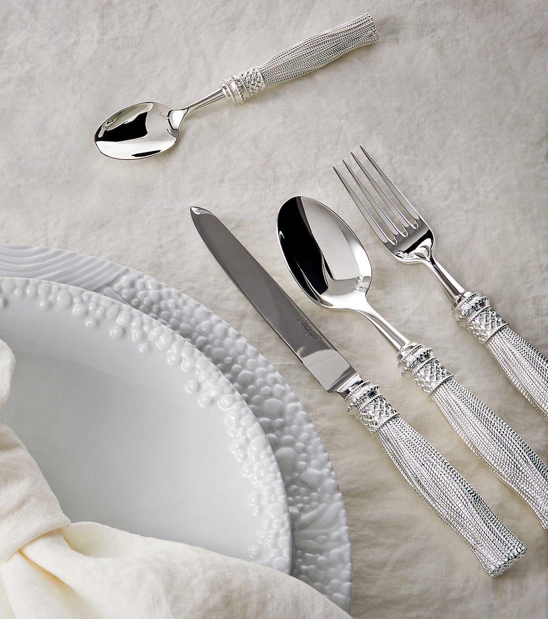 Pompon silver-plated cutlery set | Christofle