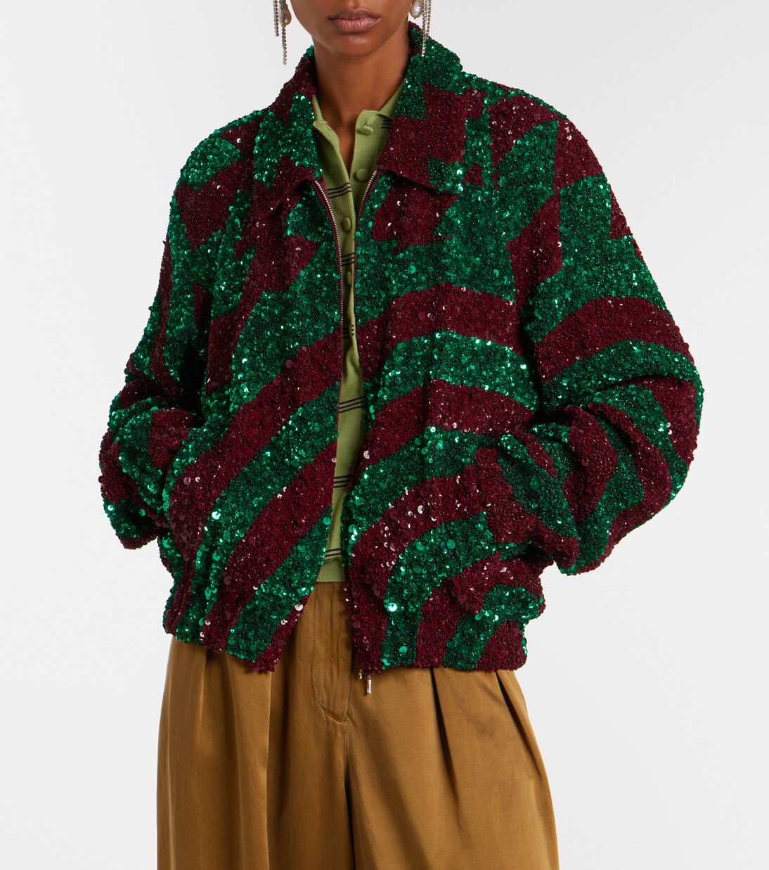 Sequined blouson jacket | Dries Van Noten