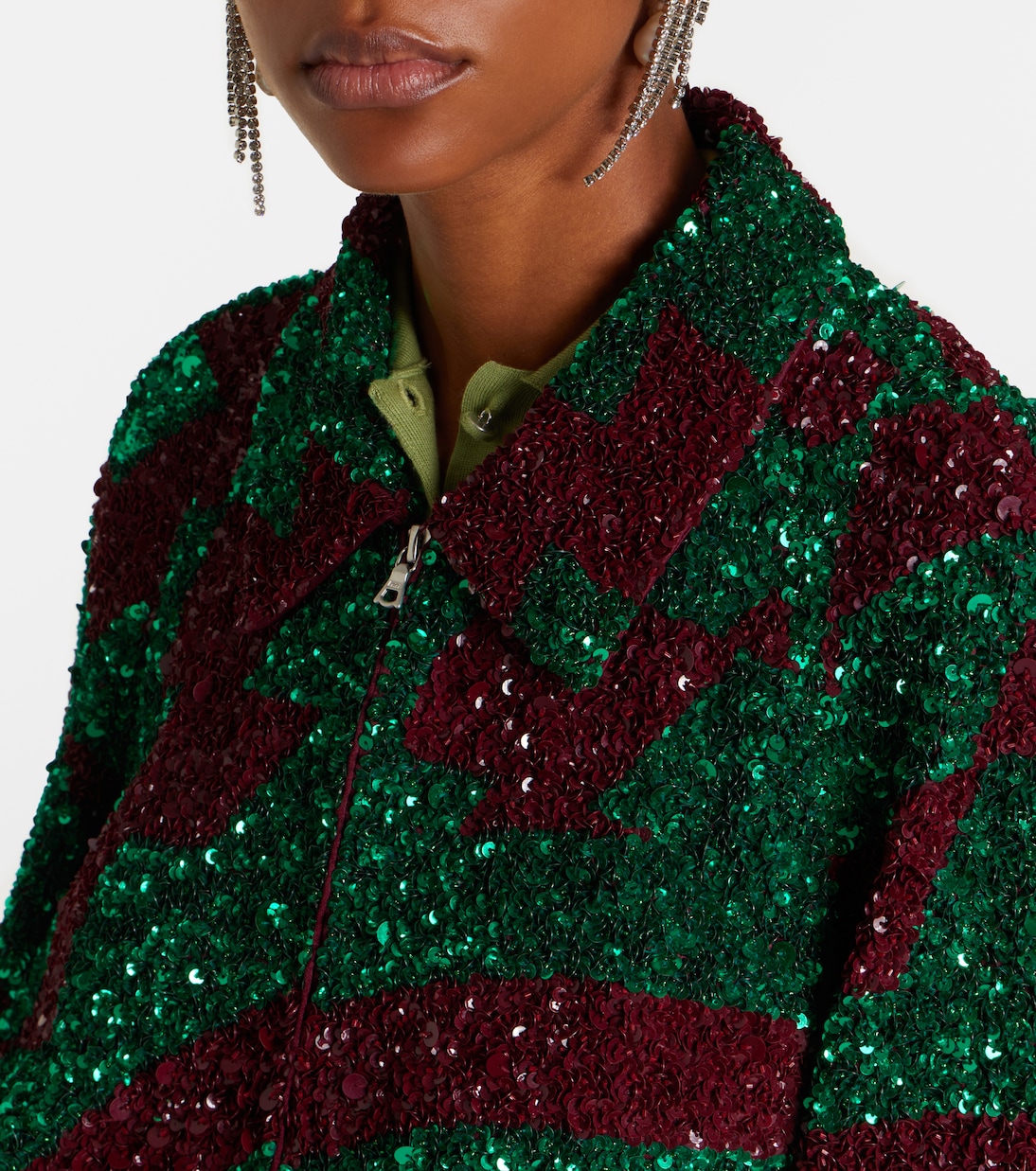 Sequined blouson jacket | Dries Van Noten