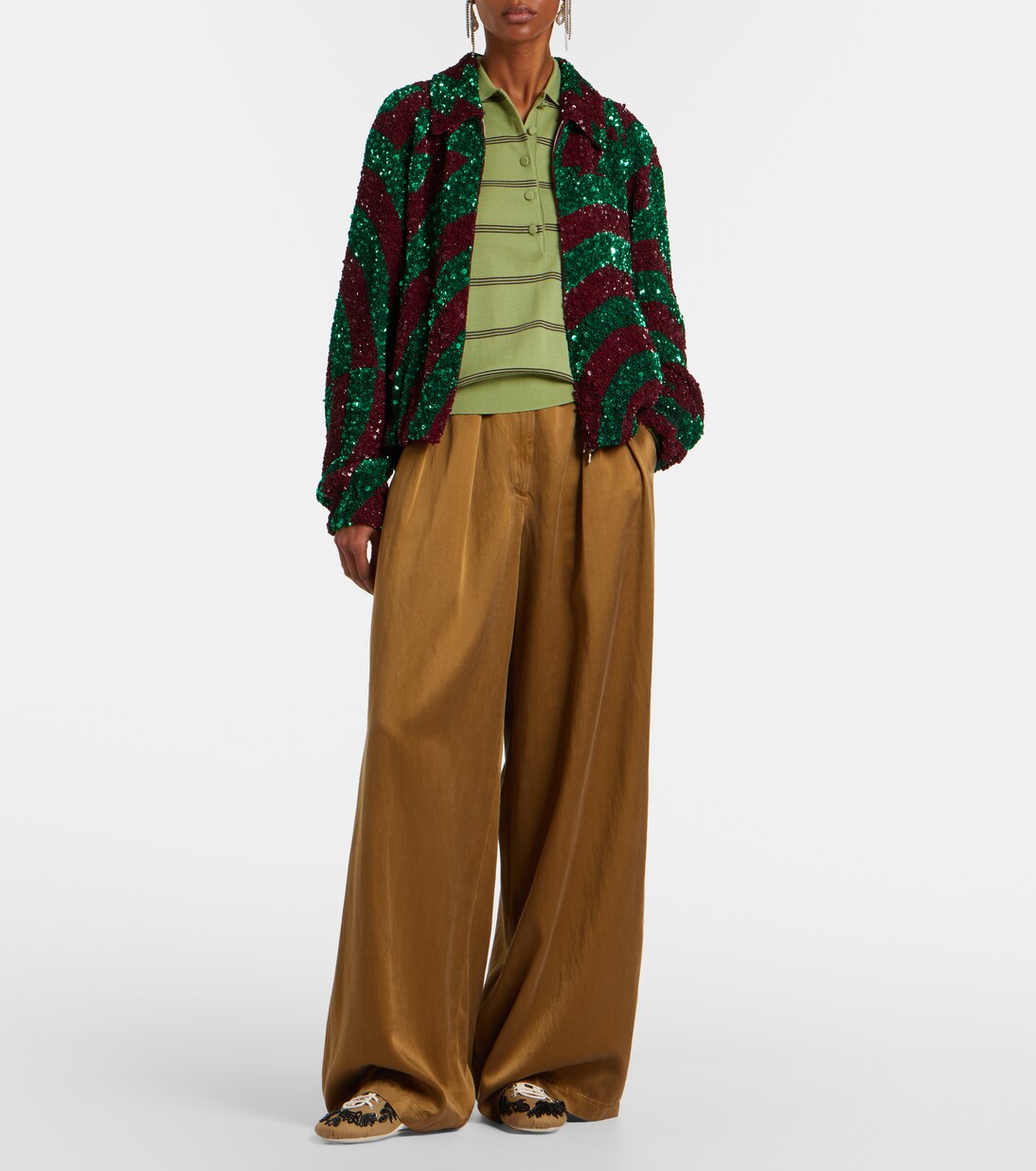 Sequined blouson jacket | Dries Van Noten