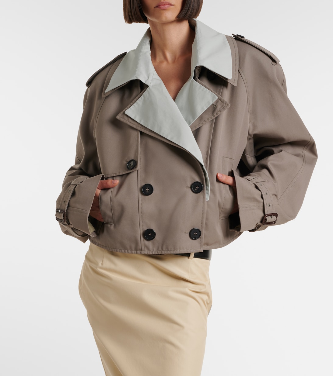 Gabardina cropped | The Attico