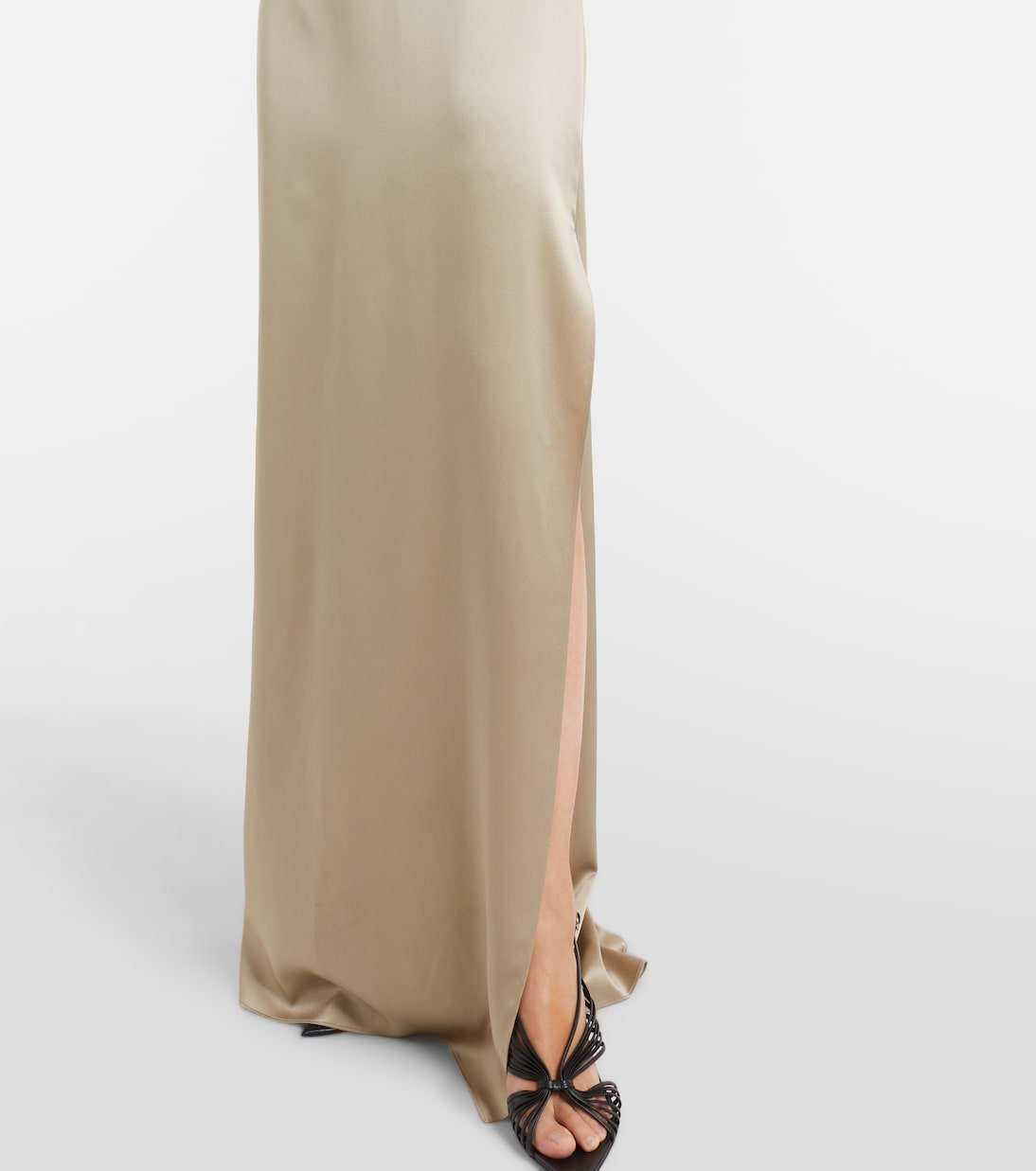 Abito lungo Azoto in satin di seta | Max Mara